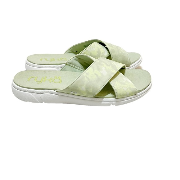 Ryka Slide Sandals Cross Band  Women’s Size 5 Excellent pre-owned conditi… - Picture 2 of 7